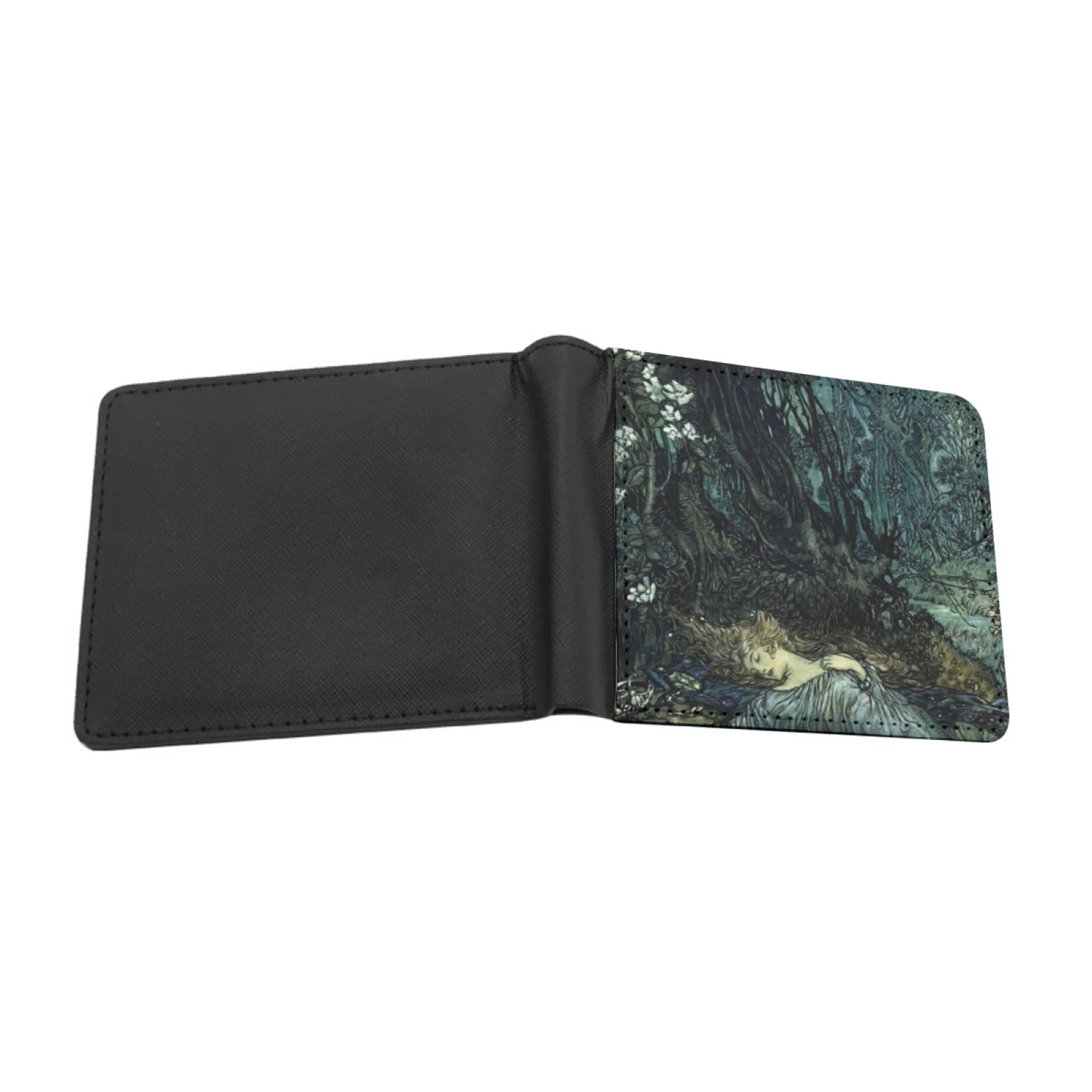 Bohemian Colorful Classical Art Paint Design Abstract Art Iphone Short Men's Wallet Multifunction Purse Male Pu Leather Wallet