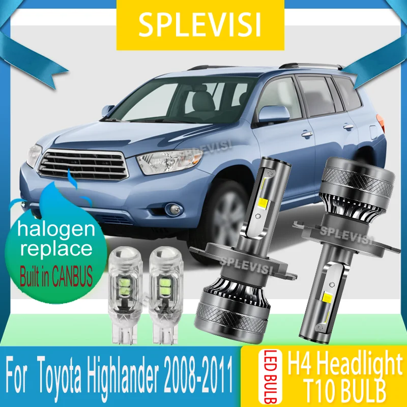 

H4 LED Headlight High Low Beam Simple Installation Process for most Vehicle Models For Toyota Highlander 2008 2009 2010 2011