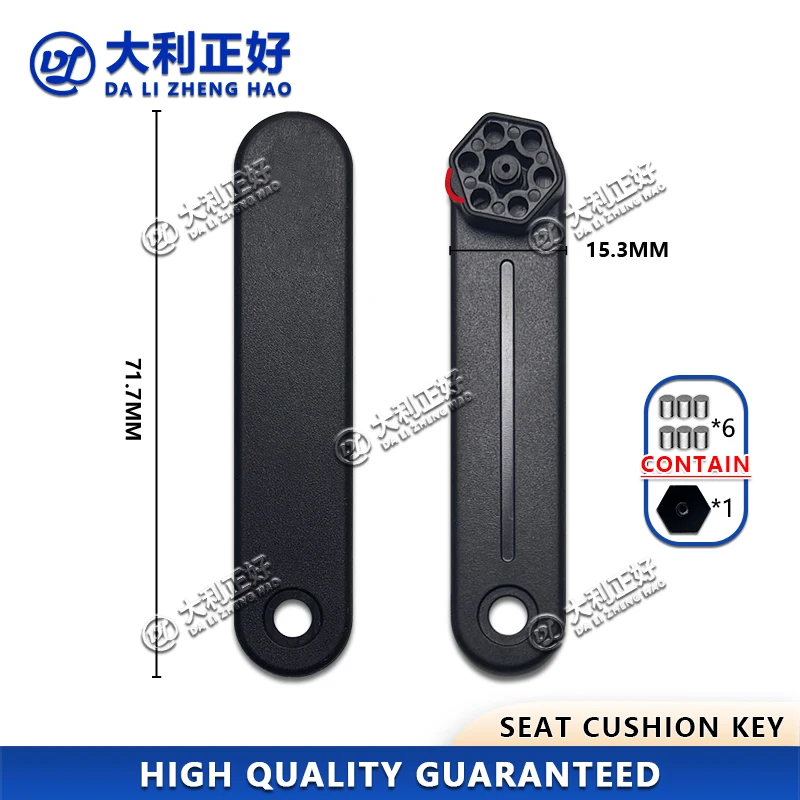 DL Motorcycle Key for Honda Forza 350 and Forza 300 NSS350 Seat Key Blank with Magnet Sticker, Motorcycle Key Handle