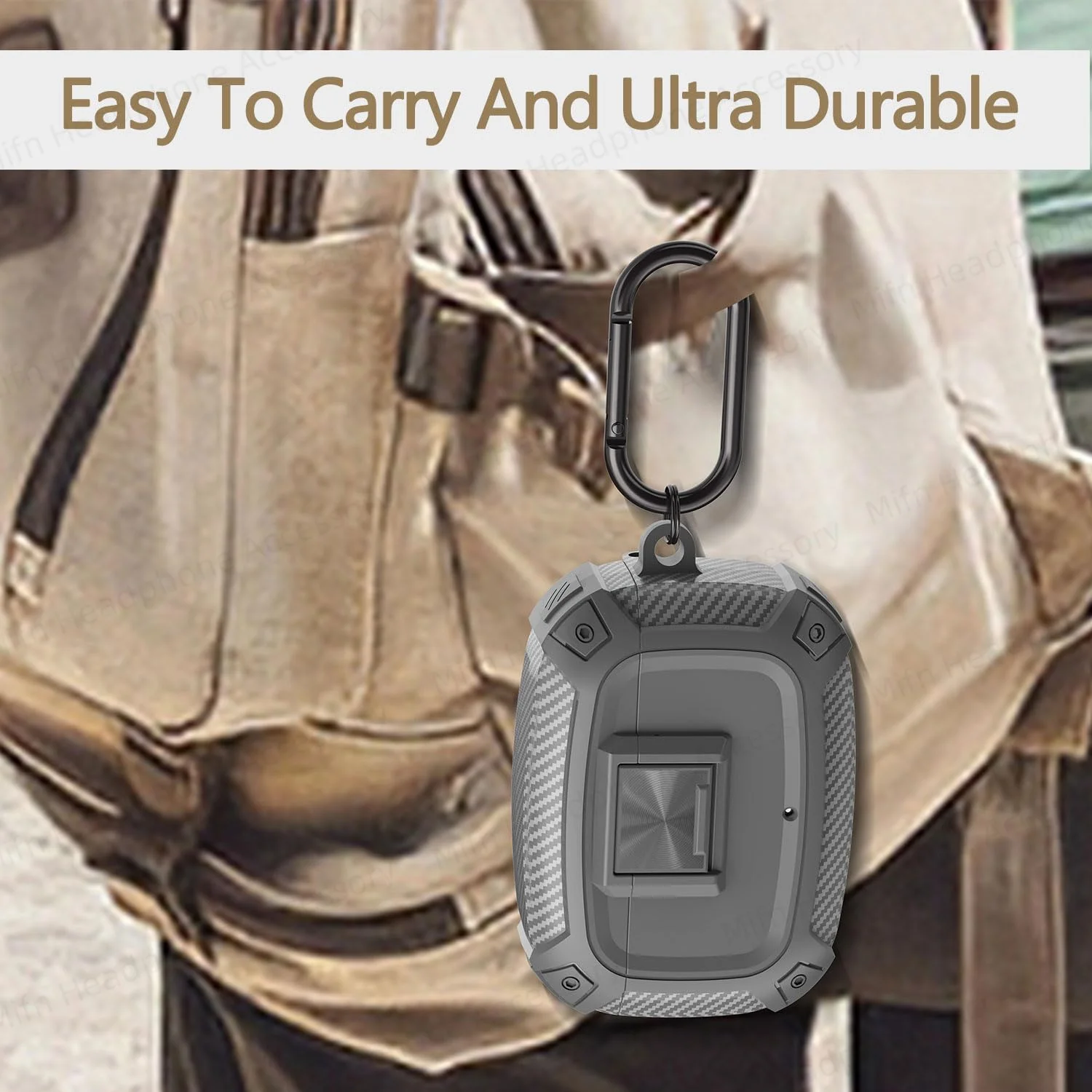 حافظة لهاتف Beats Studio Buds/Beats Studio Buds Plus مع حبل مضاد للفقدان ومضاد للسقوط غطاء سماعة أذن لـ Beats Studio Buds Fundas