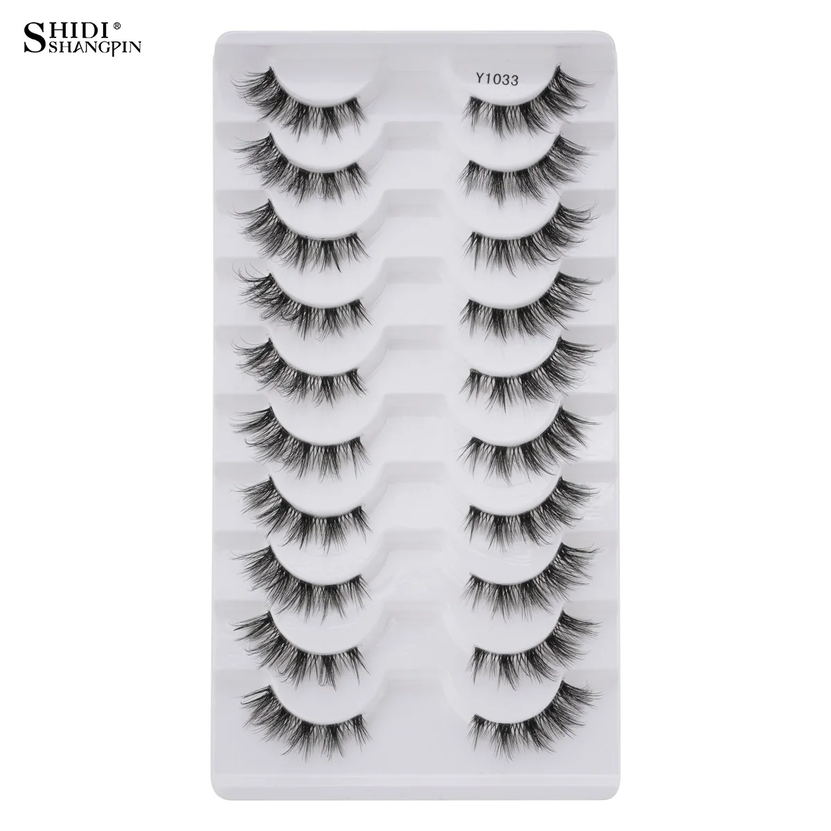 Neue Halbe Wimpern Falsche Wimpern 5/10 Paar 3D Nerz-Wimpern Natürliche Wimpernverlängerung Katzenaugen-Wimpern Make-up Faux Cils Fox Lash – Detail 8