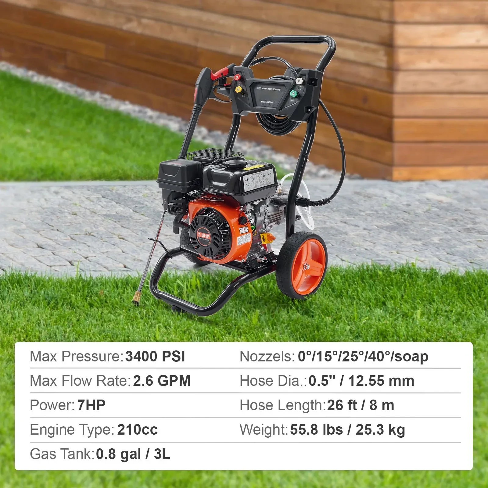 Idropulitrice a Gas SIHAO 3400 - Outdoor Power Washer recensione e prezzo
