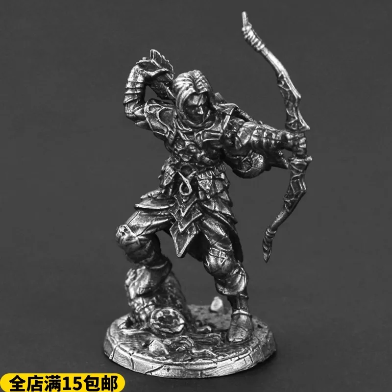 Metal Action Figures Desktop Miniature Accessories Craft Arthurian War Army Series Model Toys Board Game Chess Pieces Decoration