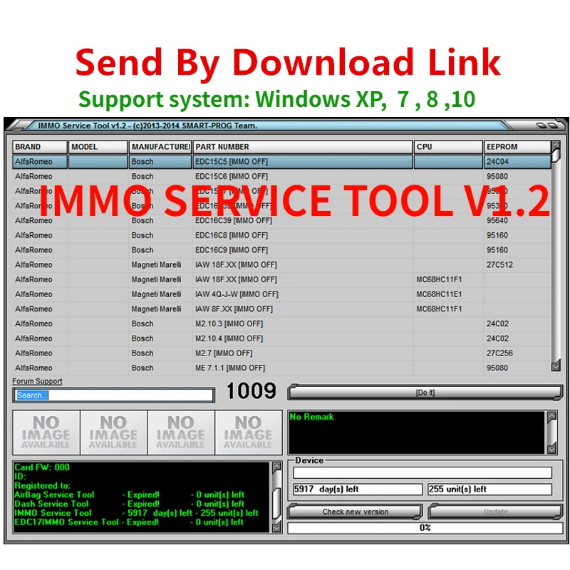 Latest version Car Repair Software IMMO SERVICE TOOL V1.2 immo off Virgin eeprom IMMO KEY PIN CODE CALCULATOR BSI VDO DASHBOARD