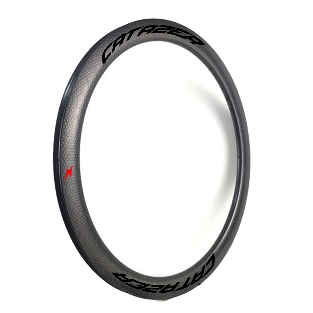 

700C 25mm Width 45/58/80mm Hight Dimpled Clincher / Tubeless / Tubular Road Bike Dimpled Carbon Rim Lightweight