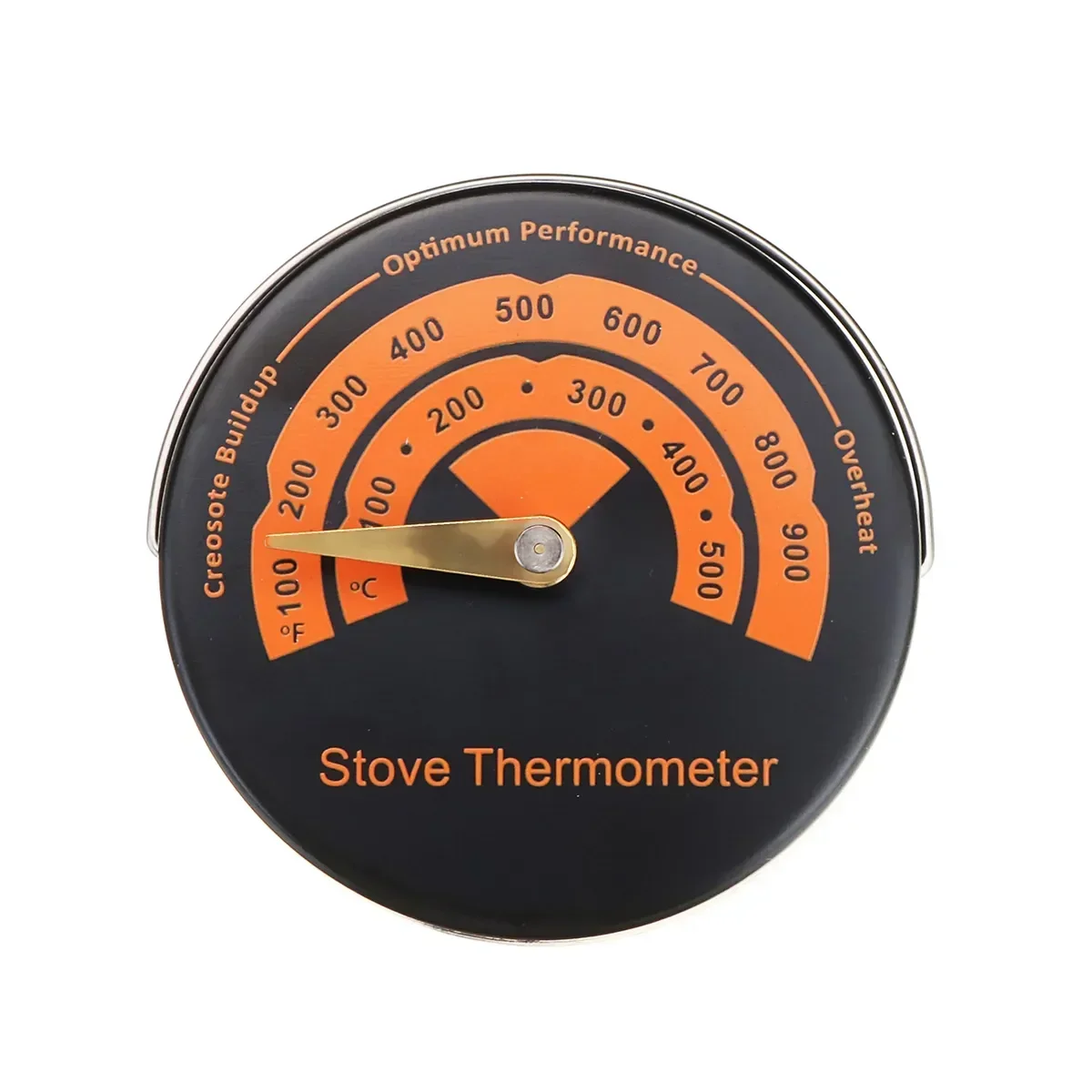 

Efficient Alloy Magnetic Stove Thermometer Heat Powered Fireplace Fan Thermometer For Wood Log Burning Stove Fireplace Burner