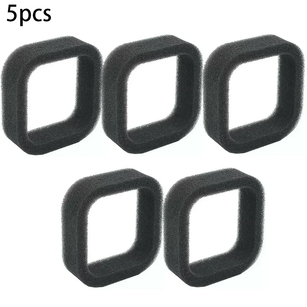 5 PCS Air Filters Set For Strimmers String Trimmer Assembly Parts 50mm X 43mm Garden Power Tool Replacement Accessories