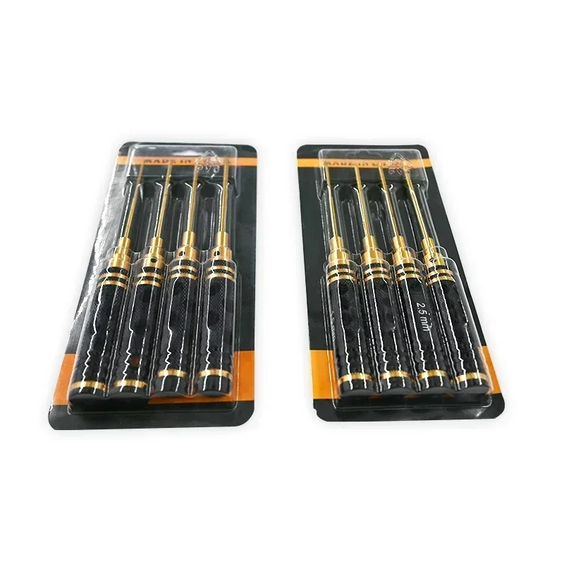 4 قطعة/المجموعة التيتانيوم تصفيح 1.5/2/2.5/3 مللي متر مسدس مفك مفك مسامير أداة عدة ل Rc نموذج سيارة قارب طائرة