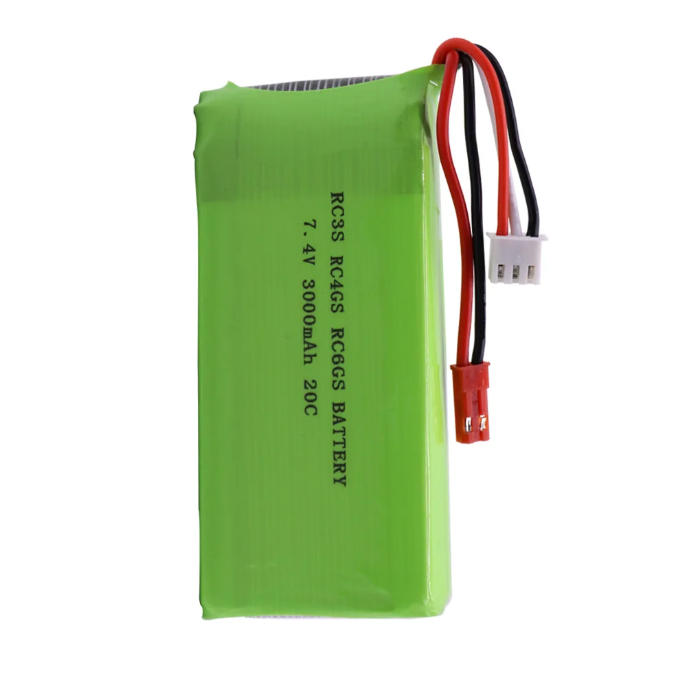 Upgrade Li-Polymer 2800mah to 3000mah 2S 7.4V 3000mah 20C Lipo Battery For Radiolink RC3S RC4GS RC6GS Transmitter toys accessory