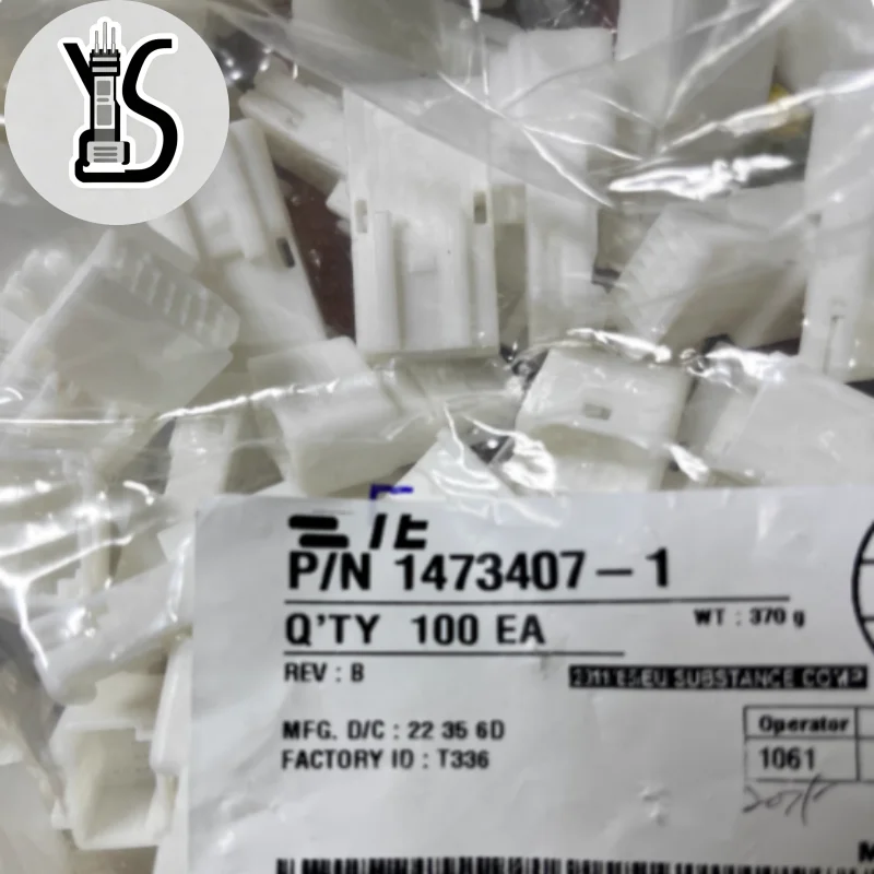10PCS Original connector 1473407-1 For Car Smart Electronic Devices Automobile 100% brand new 12P white female shell