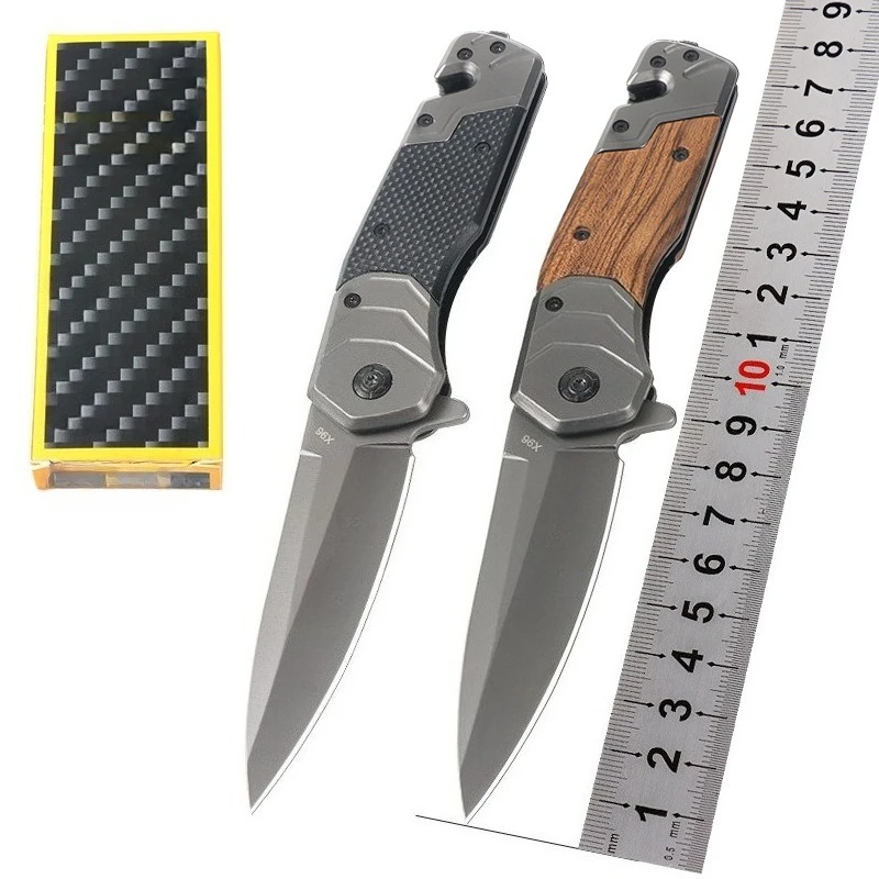

Новый складной карманный нож X96 Blade 440 из стали для кемпинга и выживания, удобные ножи для переноски, фруктовый инструмент для самообороны EDC