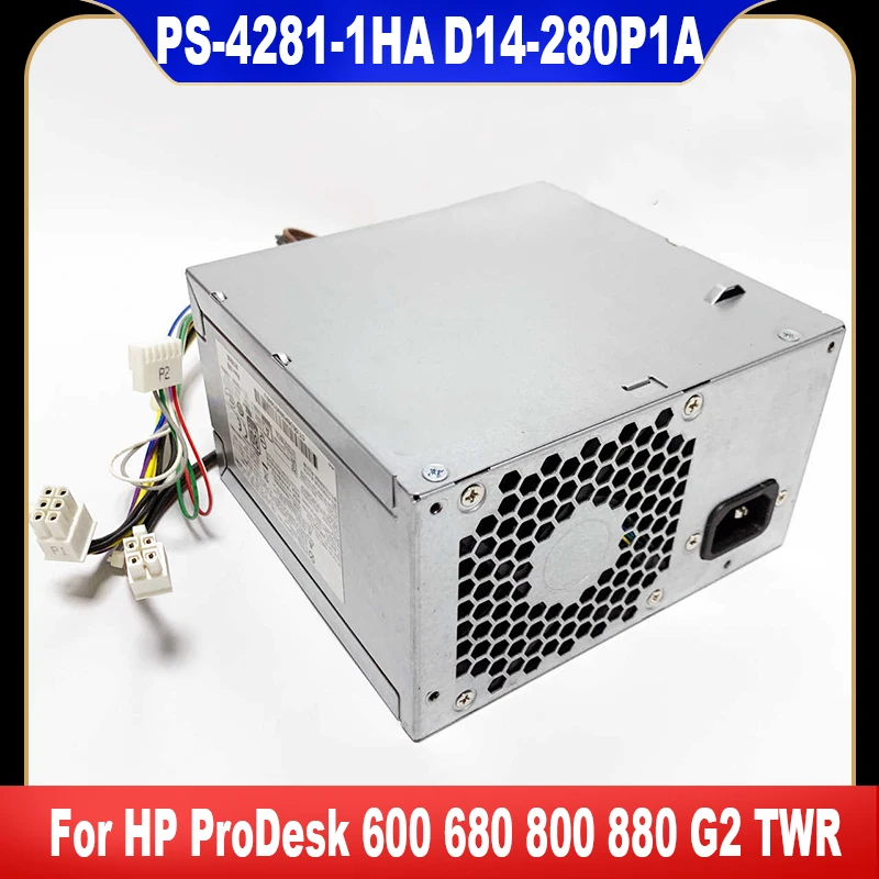 Original 280W For HP ProDesk 600 680 800 880 G2 TWR Switching Power Supply PS-4281-1HA D14-280P1A PCE015 758752-001 758652-001