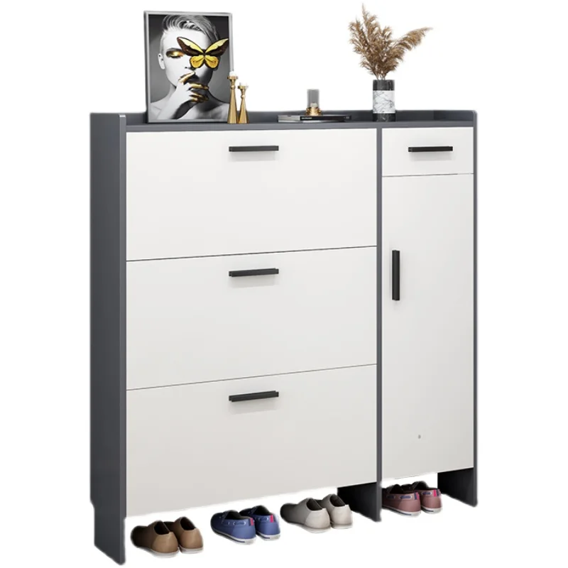 ZL Home Doorway Large Capacity Entrance Cabinet Economical Simple Storage Locker Shoe Rack