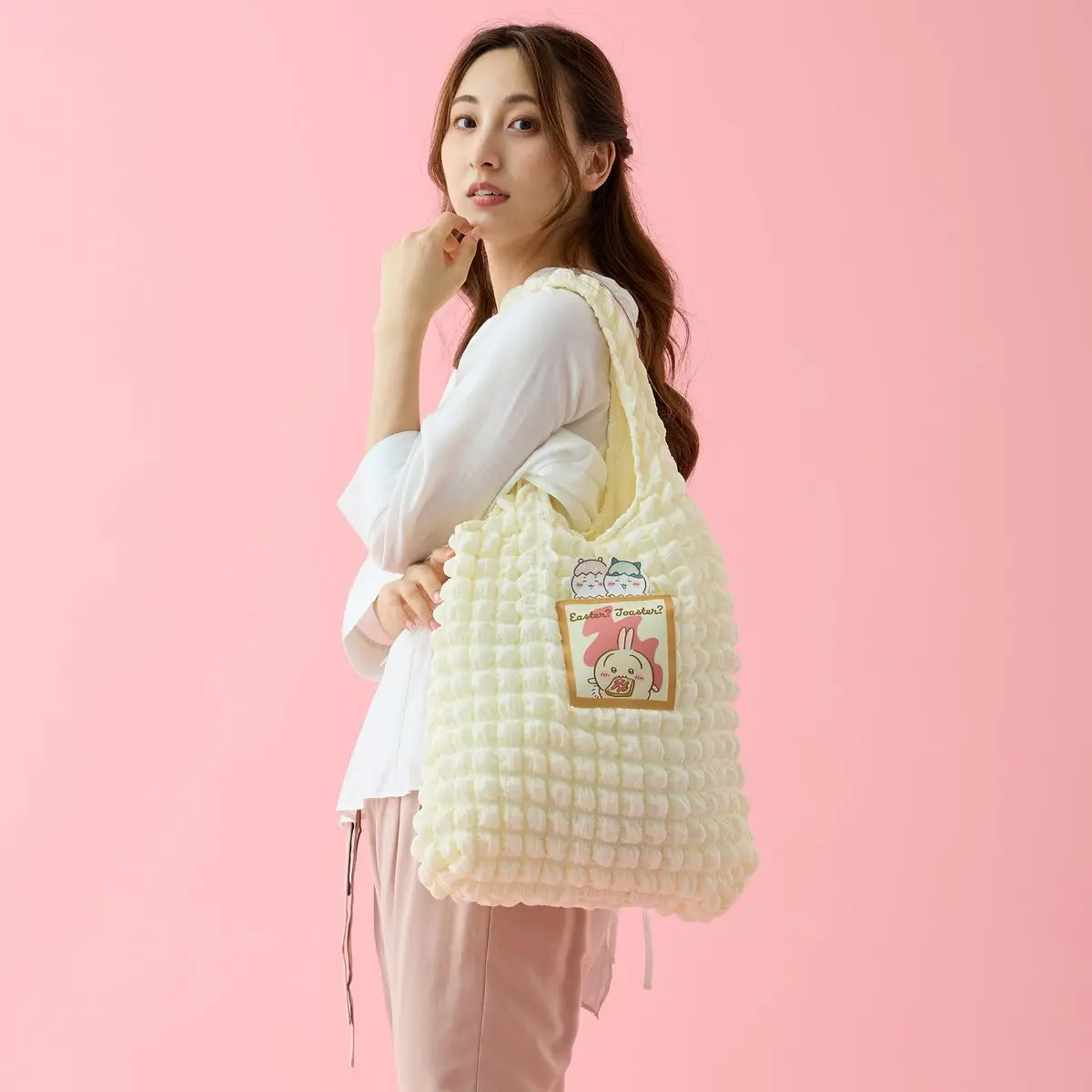 New Girl Chiikawa Shoulder Bag Cartoon Cute Large Capacity Lightweight Handbag Tote Bag Bags for Woman Storage Fresh Sweet