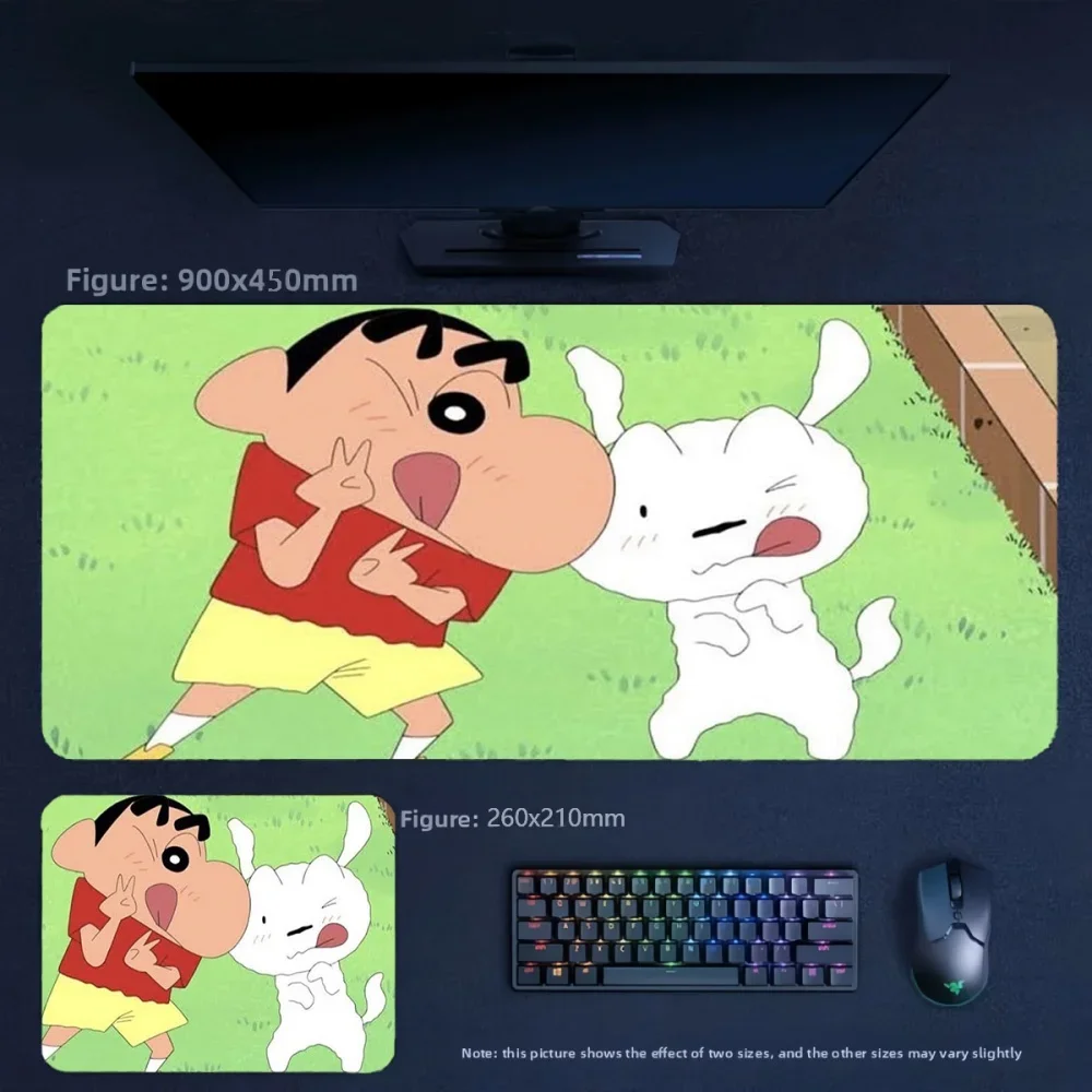 Office Multi-size Options Convenient Leather Mouse Pad Table Mat Animation Crayon Shin-chan Series Leather Non-slip Mouse Pad