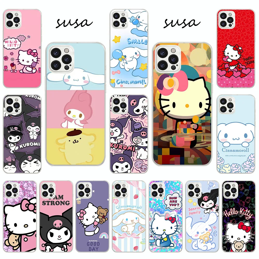 Soft Case for Moto G71 G8 G9 Z2 G10 Power G20 G30 Plus Play LK-63 Sanrio Family