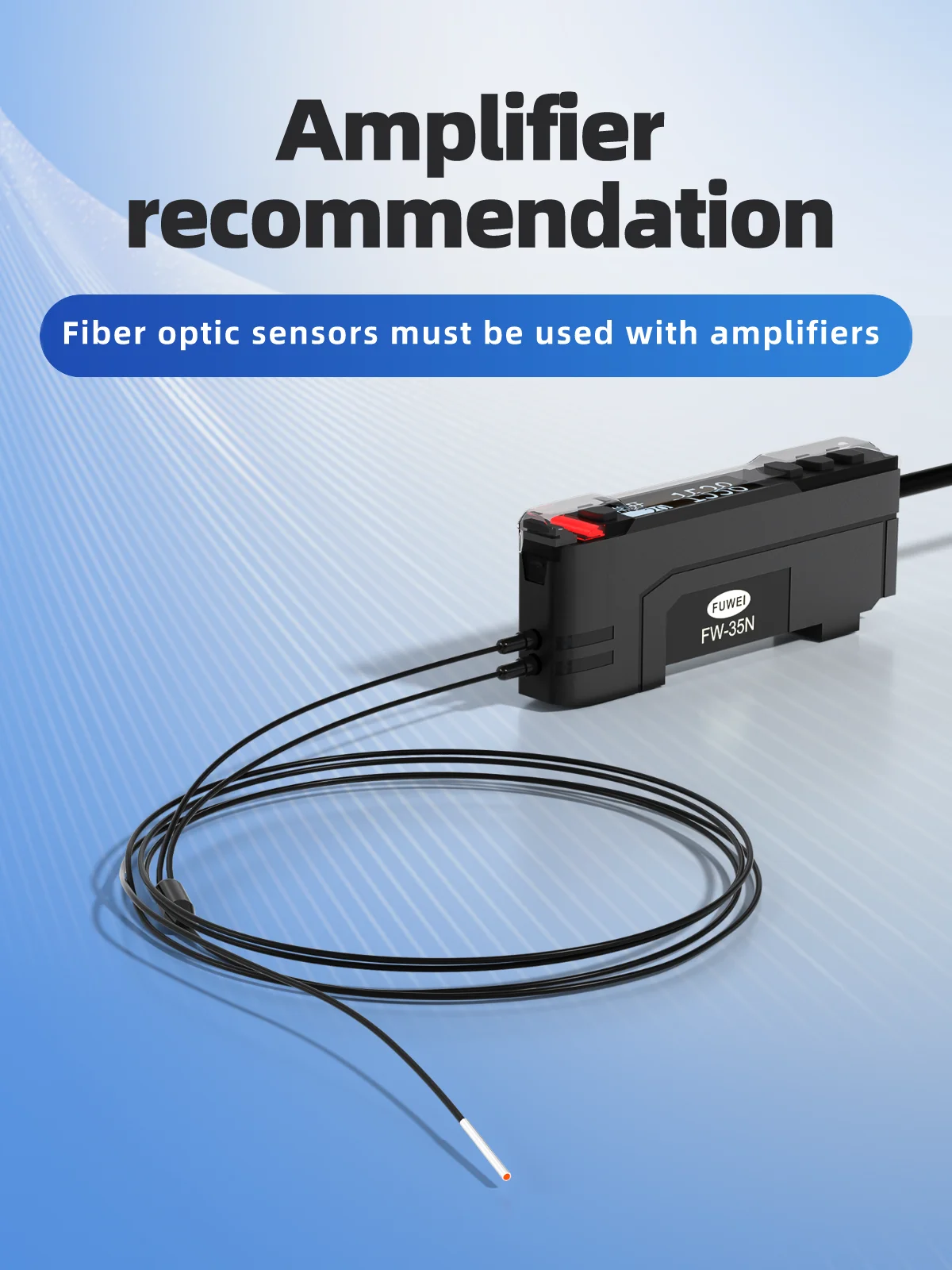 

FUWEI FWRS-1220-Q Cylindrical Fiber Optic Probe Diffuse Reflection Toothless Design for Sensing Applications
