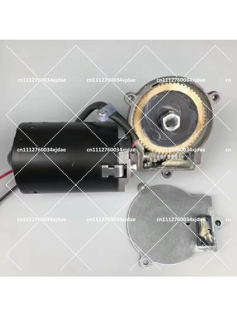 24V 50/52RPM Worm Gear DC Reducer Motor, High Torque Self Locking Metal Gear, High Power Speed Reduction Motor