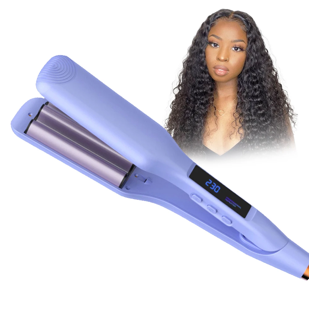 

Ceramic Wave Hair Curler LED Display Curling Iron 11mm Small Roller Crimper Wand Waver Corrugation Hair Styling Tool