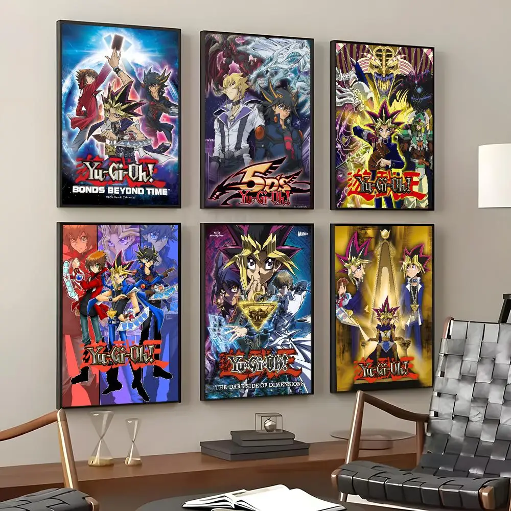 Anime Yu-Gi-Oh! Poster Self-Adhesive Waterproof Wall Stickers Coffee Bar Home Wall Decor