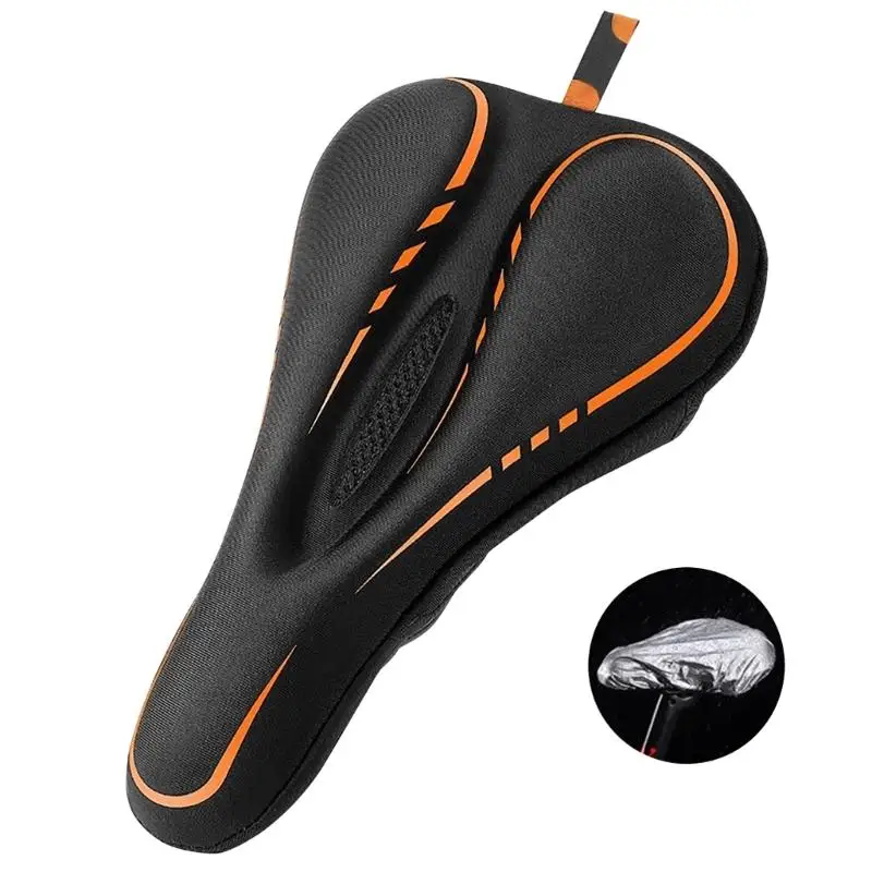 

652F Thicken Bicycles Cover Cushion Shock Absorption Bicycles Cycling Saddles Road Bike Silicone Cushion Cushion