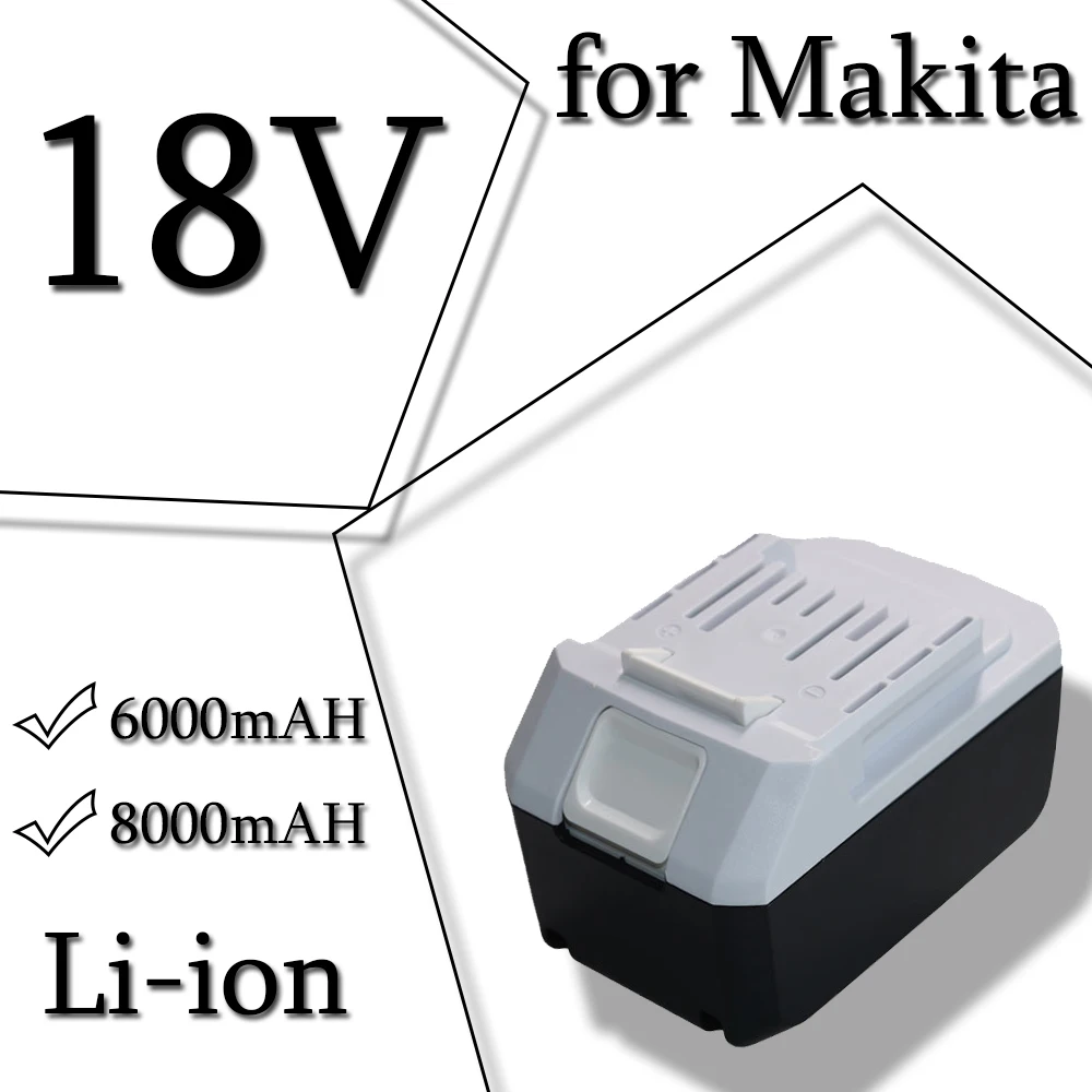 6000/8000mAh For Makita BL1813G Li-ion 18V Power Tools Battery BL1811G BL1815G BL1820G BL1813G BL1813G BL1811G 195608-4