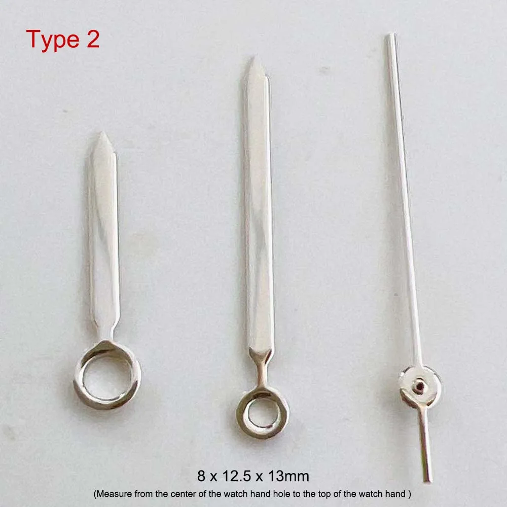 Simple Watch Hands for NH35/NH36/4R/7S Movement Polished Watch Pointers No Luminous