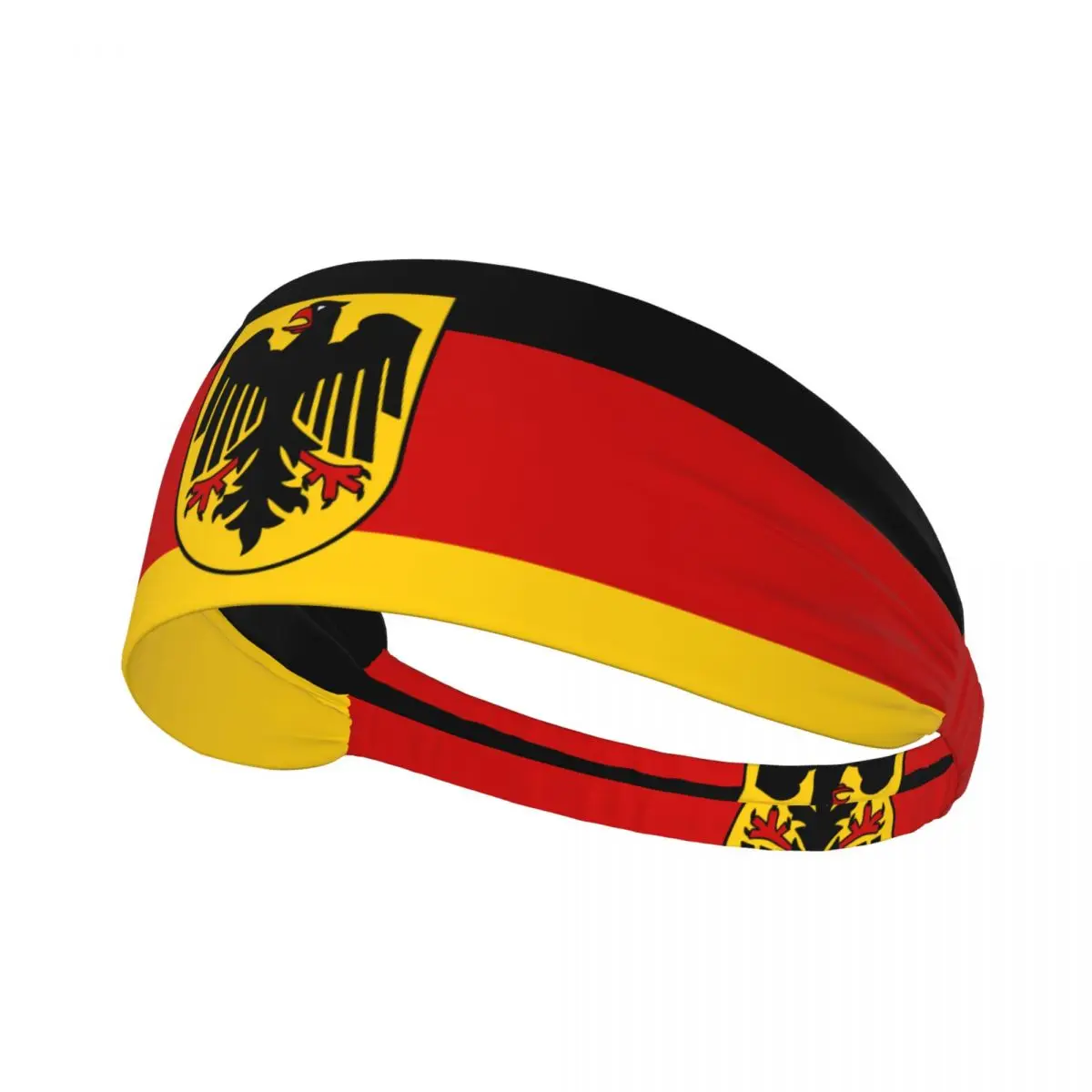 Custom Germany Flag Sport Headbands for Men Women Stretchy Moisture Wicking German Patriotic Workout Sweatbands