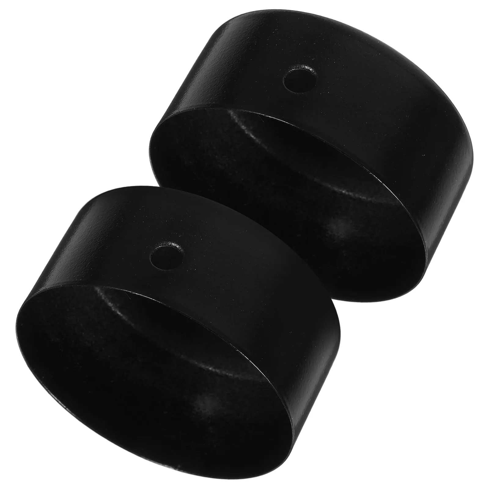 

2 pcs Handrail Wood Handrail End Caps Stainless Steel Cover for PVC Wood Stairs Curtain Rod Caps Tube Protective Accessories