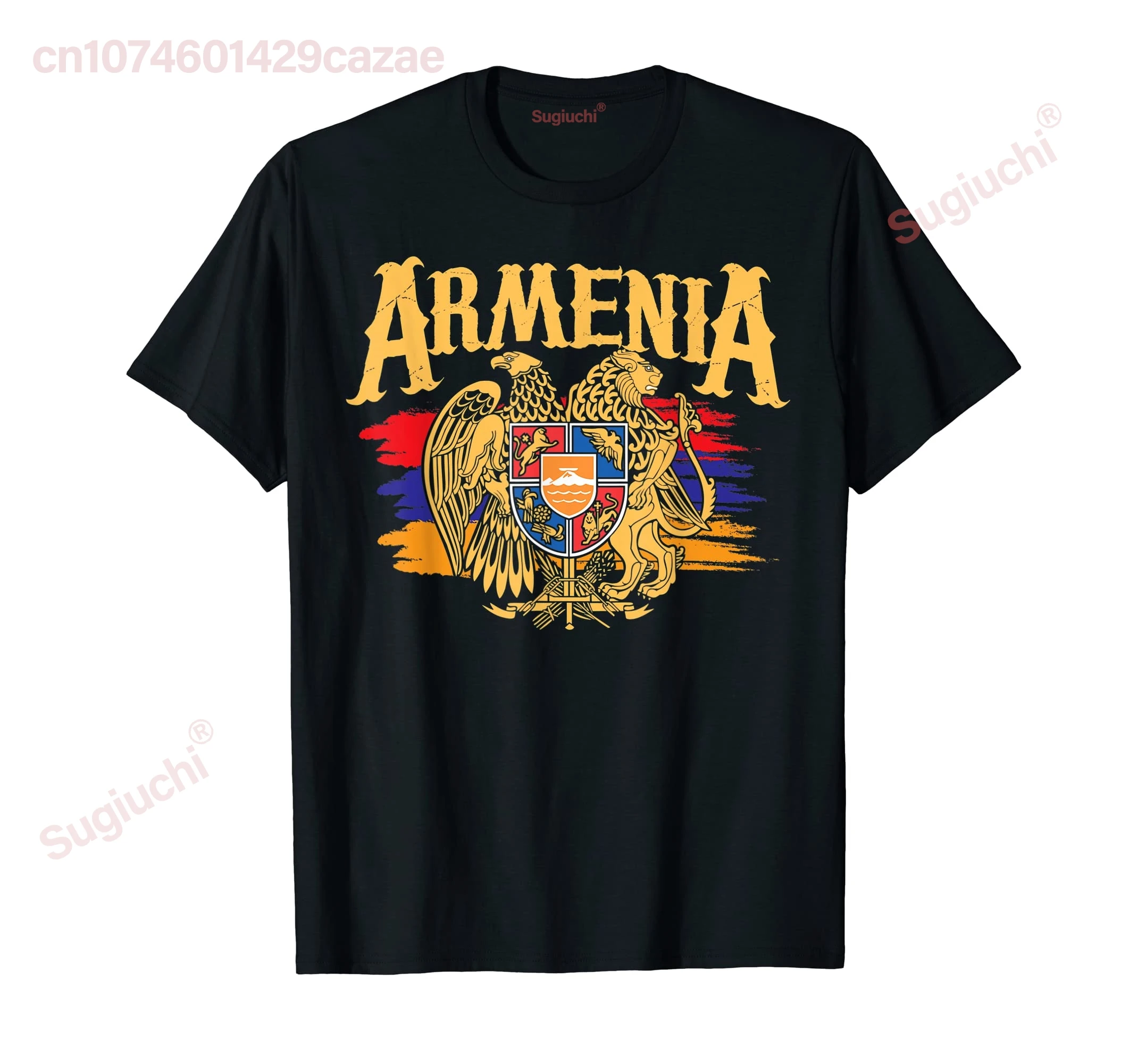 100% Cotton Distressed Armenia Flag Armenian Diaspora Country Nation T-Shirt MEN WOMEN UNISEX T Shirts Size S-6XL