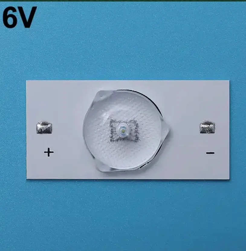 Spedizione gratuita! Striscia di retroilluminazione a LED 3V 6V perline per lampada SMD con lente ottica per riparazione TV LED da 32-65 pollici