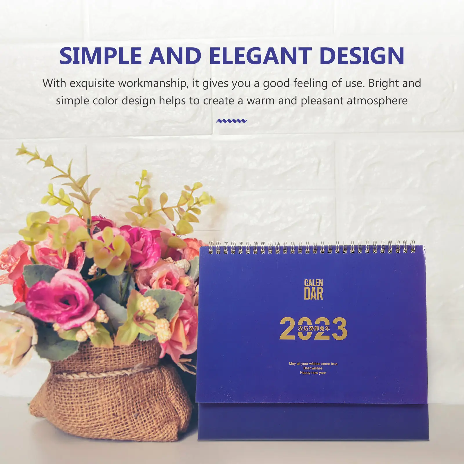 

Business Desk Calendar Monthly Standing Decorative Note Desktop Calendar Daily Use Office Accessories Household Supply