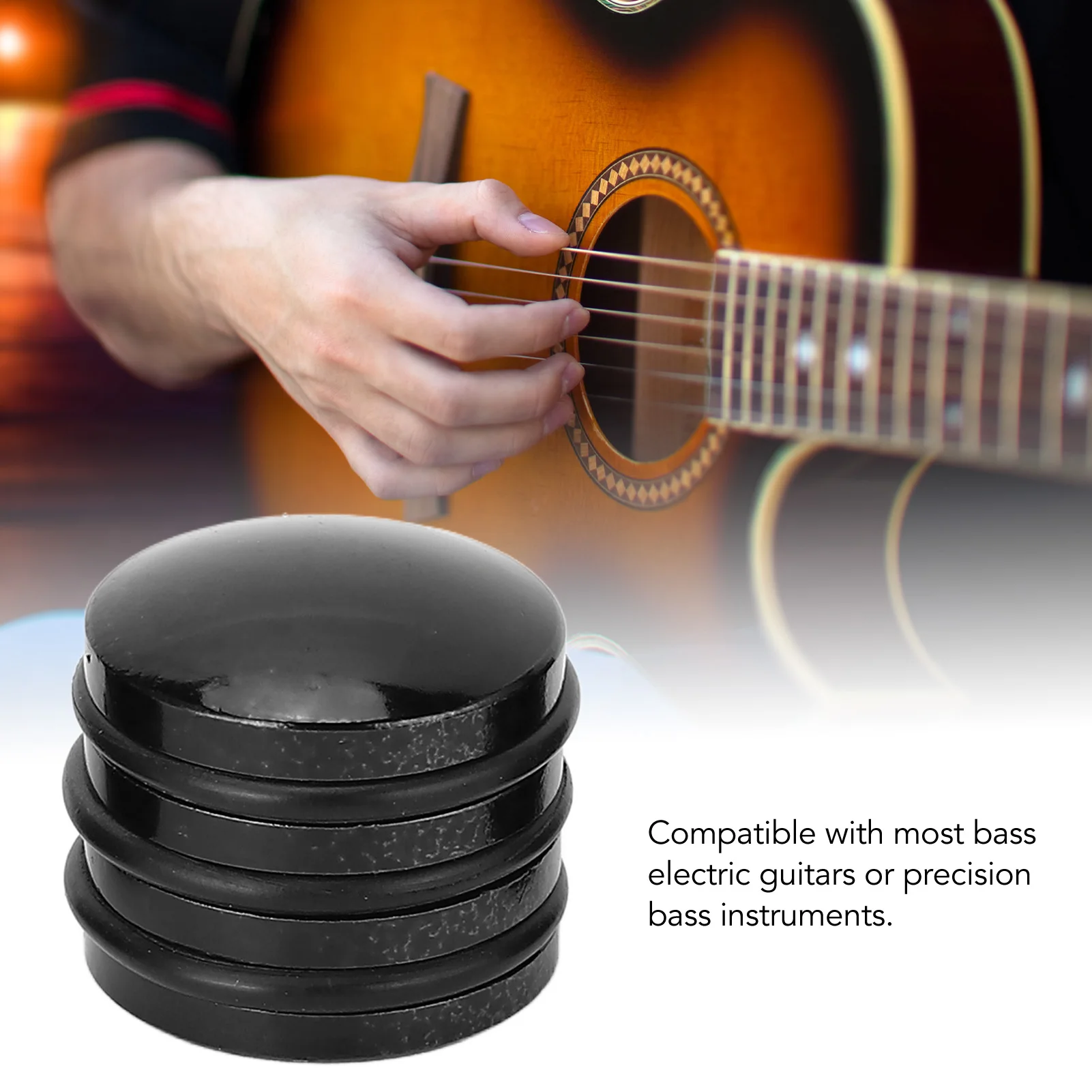 3PCS O Ring Guitar Knob Anti Slip Grip Metal Electric Guitar Potentiometer Control Knob for Bass Guitar Guitar Control Knob