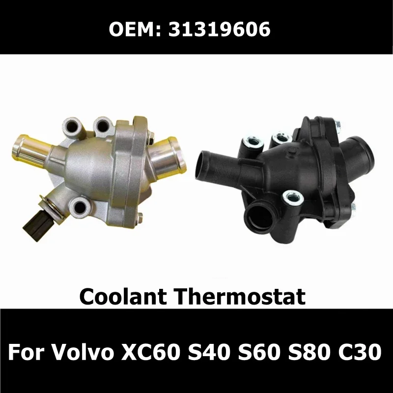 31319606 Coolant Thermostat Manual Radiator Upper Lower Hose Thermostat For Volvo XC60 S40 S60 S80 C30