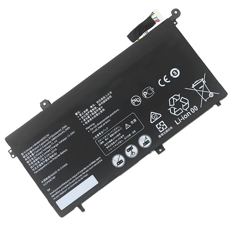 

HB46K497ECW Laptop Battery for Huawei Matebook D 2018 PL-W19 PL-W19A PL-W09 PL-W29 MRC-W00 MRC-W50 MRC-W60 MRC-W70 11.4V 42.2Wh