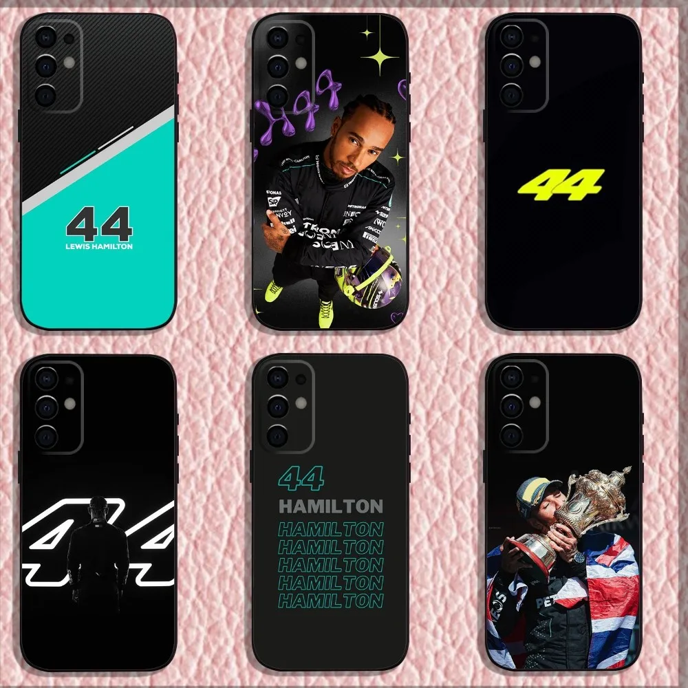 Racing Driver 44 L-Lewis H-Hamilton Phone Case For Samsung S24,S21,S22,S23,S30,Ultra,S20,Plus,Fe,Lite,Note,10,9,5G Black Shell