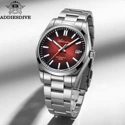 ADDIESDIVE Top Brand Men Watches Sapphire Glass NH35 Automatic Mechanical Watch Gradient Red BGW9 Luminous Waterproof Wristwatch