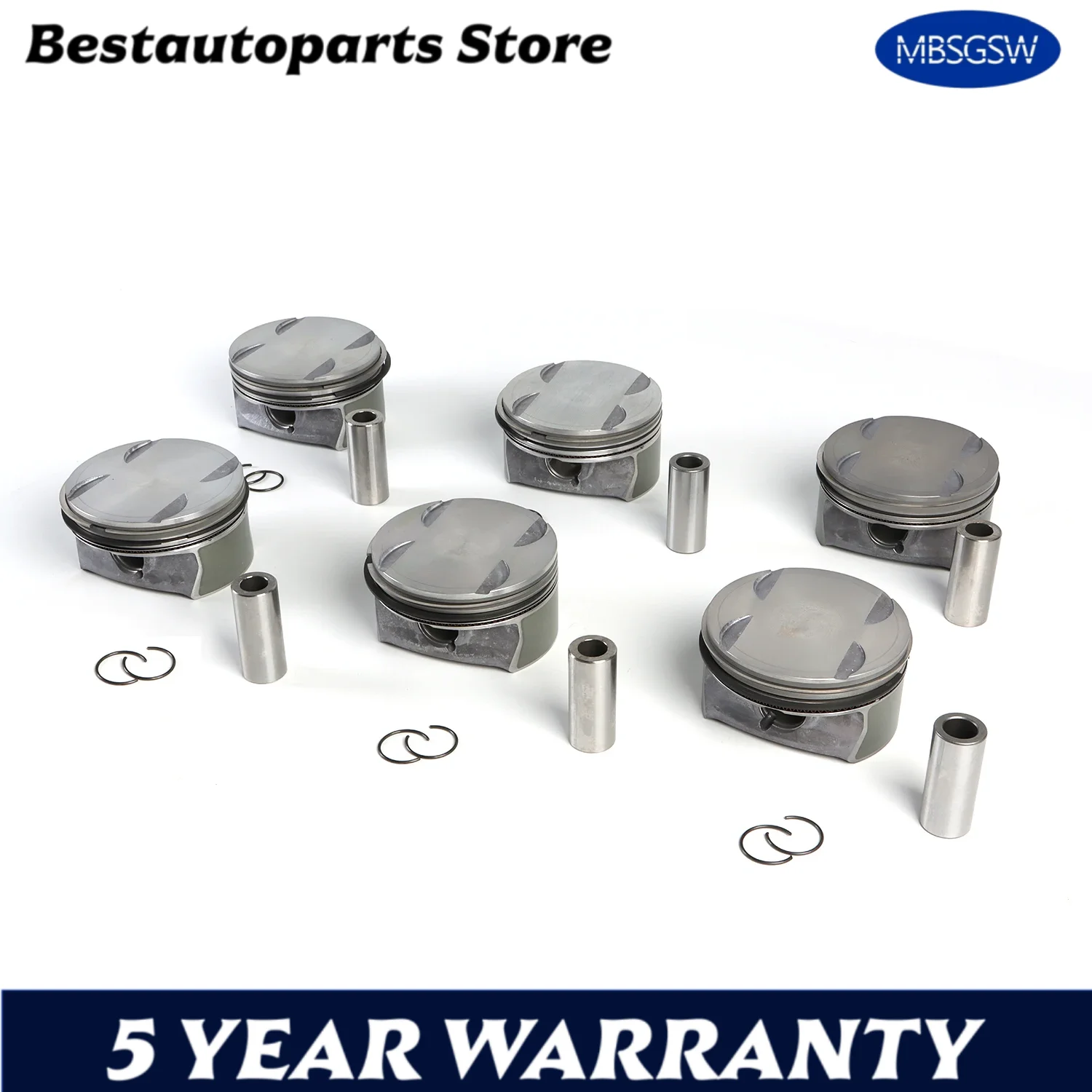 M272 3.5L Engine Piston Set 92.9mm 2720304317 2720308917 020419370501 For Mercedes-Benz CLK350 C350 E350 GLK350 W166 W251 CL203