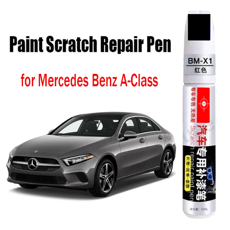 Car Paint Repair Pen for Mercedes Benz A-Class Car Touch-Up Paint Pen Scratch Remover Paint Car Accessories Grey White Black Red