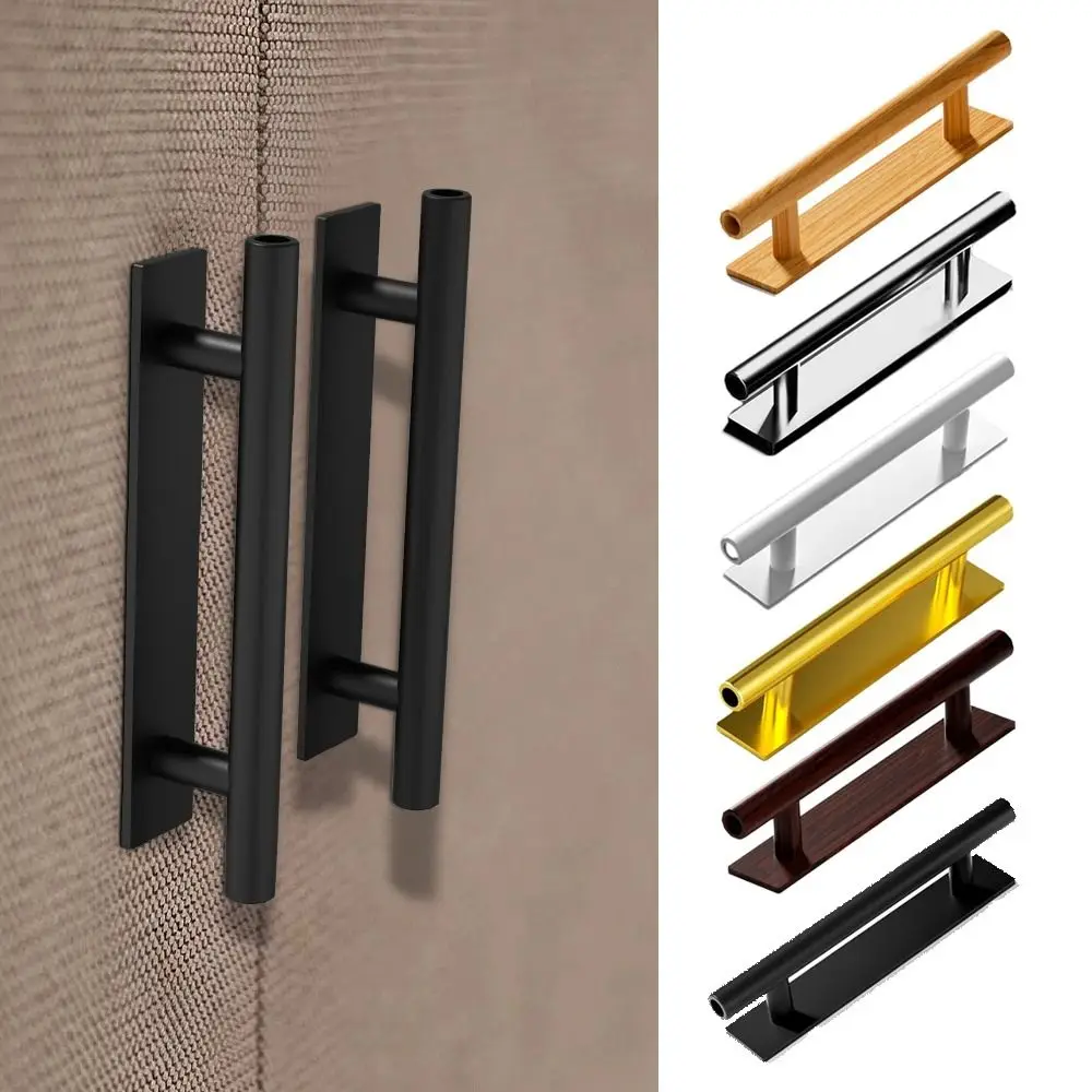 Fashion ABS Door Handle Self-adhesive Punch-free Door Knob Wardrobe Cabinet Cupboard Kitchen Handlebar Home Furniture Hardware