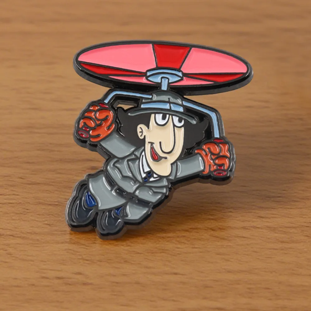 الإبداعية الكرتون تحلق شخصية بروش الرسوم المتحركة التلفزيون المفتش أداة شارة مضحك أنيمي الشخصيات الطرفية التلبيب دبوس مجوهرات #3