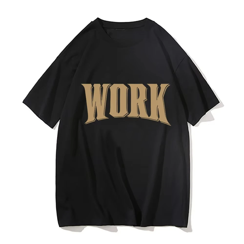 ATEEZ WORK Tshirt 2026 Album Funny Men/Women Tees Clothing Harajuku T-shirt Unisex Vintage Cotton Tops Hip Hop Short Sleeve