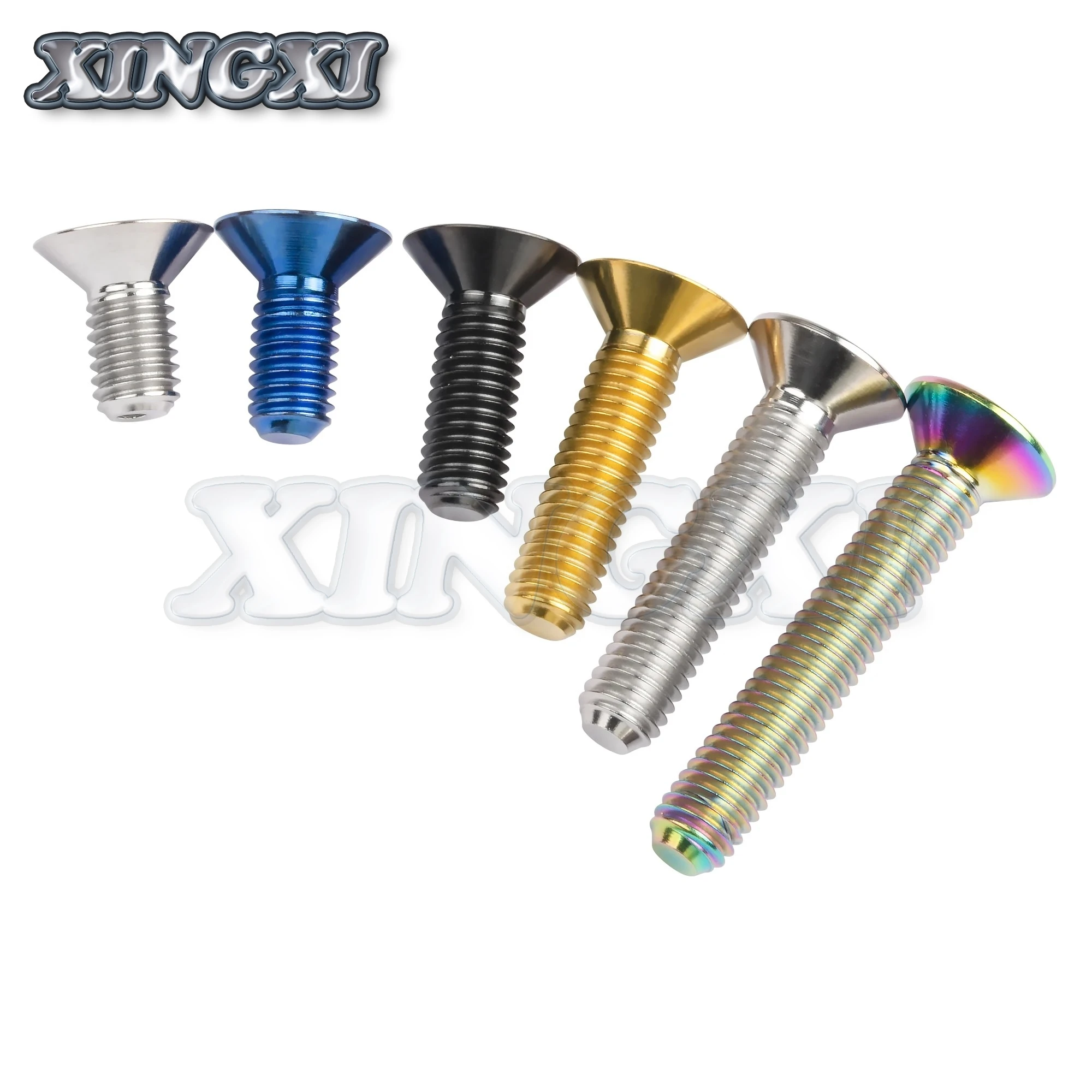 Xingxi Titanium Ti M5x10 12 15 20 25 30mm Allen Key Flat Countersunk Head Screw Bolt