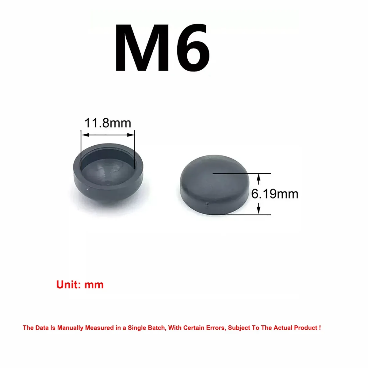 Black Plastic Cover For Ugliness Protection Decorative Cover Cross Round Head Screw Plastic Cap