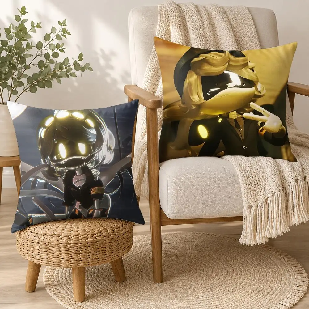 Cartoon M-Murder Drones Cushion Cover Square Decorative Throw Pillow 40x40cm For Sofa Bedroom Living Room Home Decor