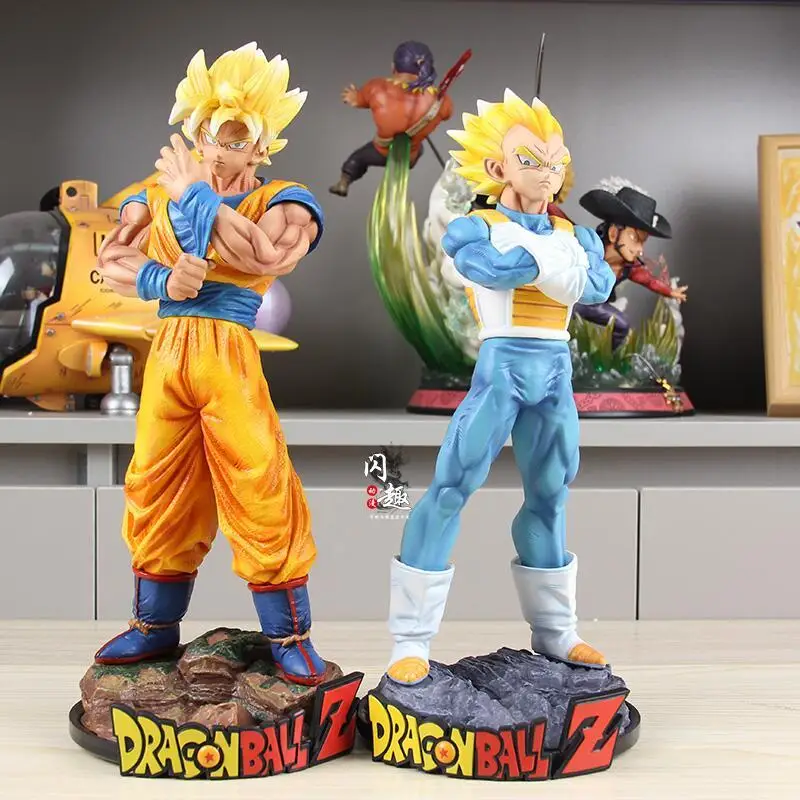 

Dragon Ball 30cm/32.5cm Gk Aftershock Wukong Beijita Super Saiya Anime Handmade Model Decoration Animation Peripheral Gifts Toy