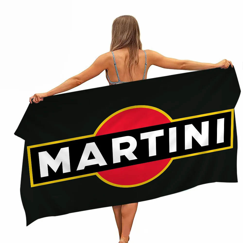 Martini logo printed Towel Microfiber Beach Towel Absorbent Quick dry Soft Yoga Swimming Resort Mountain Climbing Towel