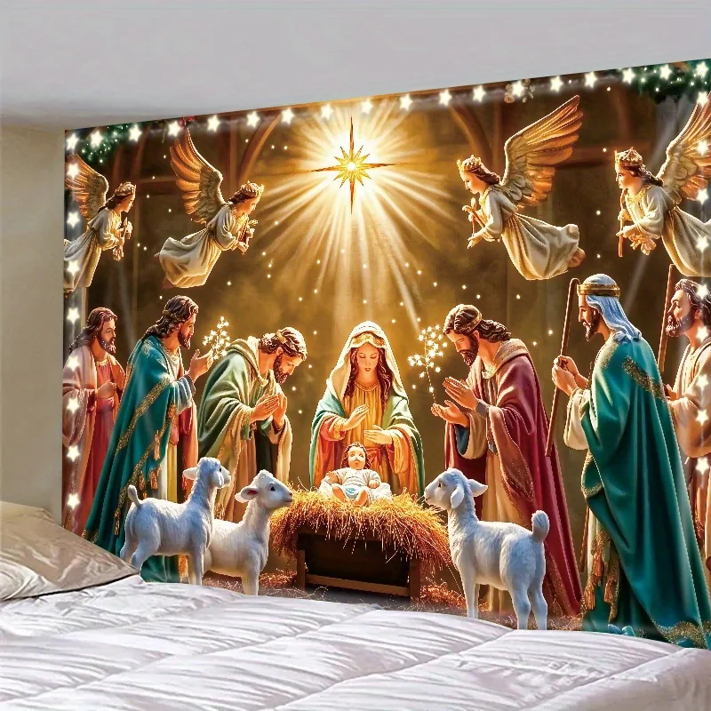 Festive Atmosphere Party Decoration Wall Hanging for Christmas Eve, Popular Party Photography Studio Prop, Holiday Decor