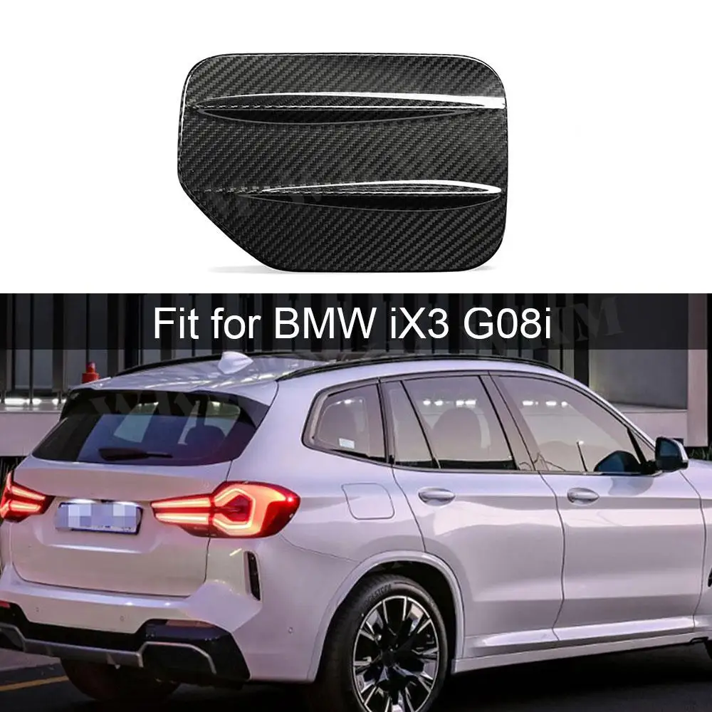 

Для BMW iX3 G08i 2022, сухая карбоновая крышка топливного бака автомобиля, крышка бензобака, накладка из углеродного волокна, крышка заливной горловины, аксессуары для стайлинга автомобиля