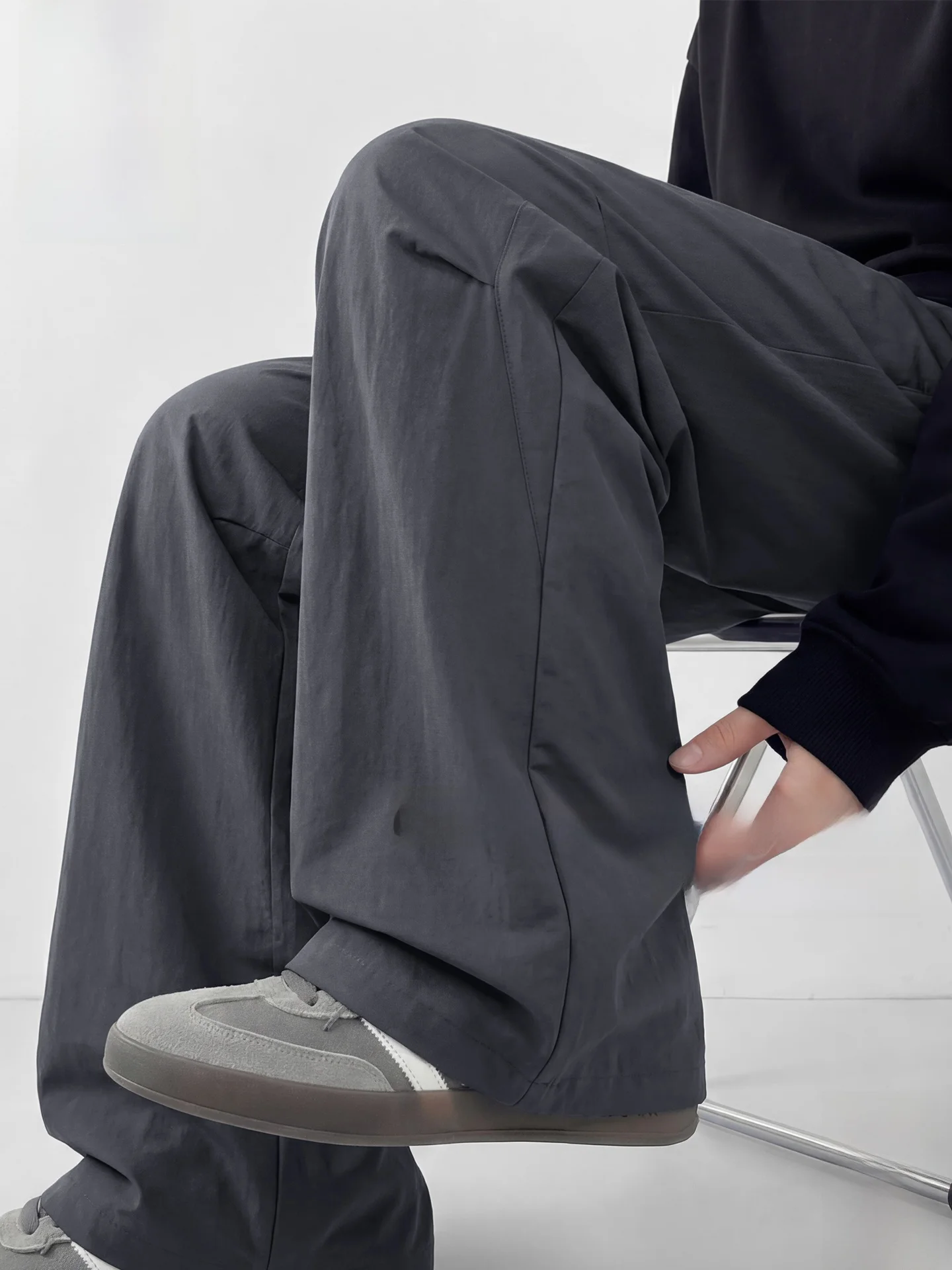 

Qui Dry Paratrooper Pants Men's Spring Summer Sunscreen Workwear Casual Trousers Durable Straight Leg Pants